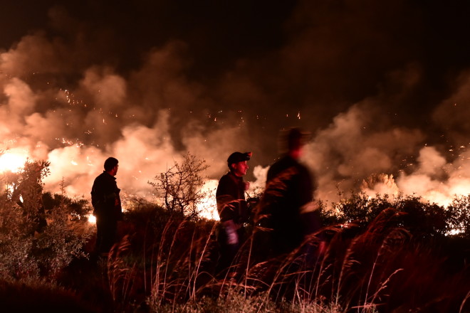 Οι δυνάμεις της Πυροσβεστικής ενισχύθηκαν για να μπορέσει να ελεγχθεί το μέτωπο - Eurokinissi