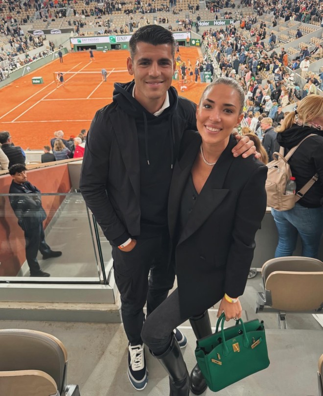 Άλβαρο Μοράτα & Αλίς Καμπέλο πρόσφατα στο Roland-Garros