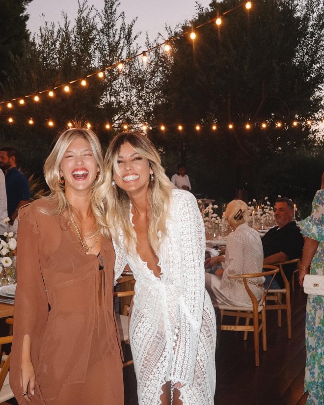 Κλέλια Ανδριολάτου και Βάσια Κωσταρά στο party γενεθλίων της/ πηγή instagram