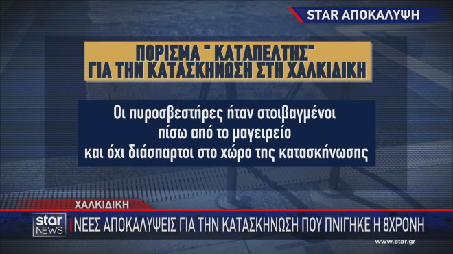 Τα συμπεράσματα του πορισματος την κατασκήνωση στην οποία πέθανε η 8χρονη  