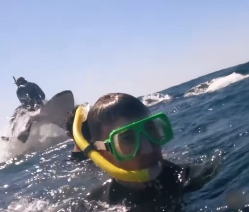 Φάλαινα εκτόξευσε άνδρα στον αέρα