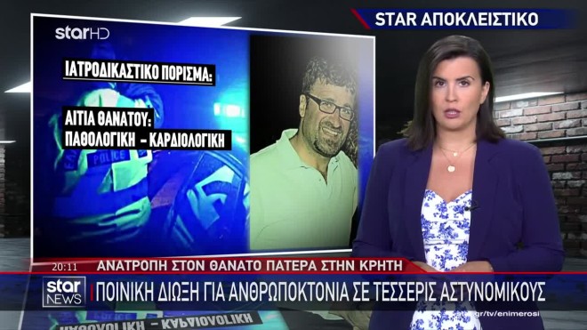 Ανατροπή στον θάνατο πατέρα στην Κρήτη - Ποινική δίωξη σε 4 αστυνομικούς