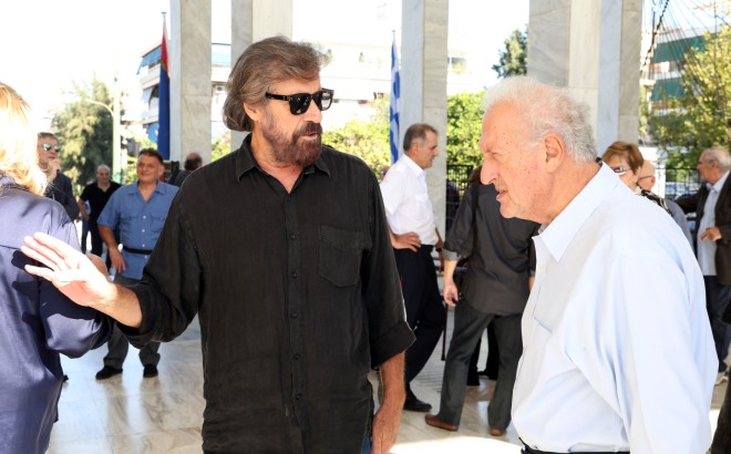 Funeral of Giannis Mortzos: Nikos Verlekis & Kostas Skandalidis