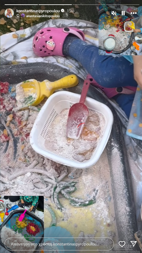 Κωνσταντίνα Σπυροπούλου: Το messy play με τον γιο της - Τα οφέλη του