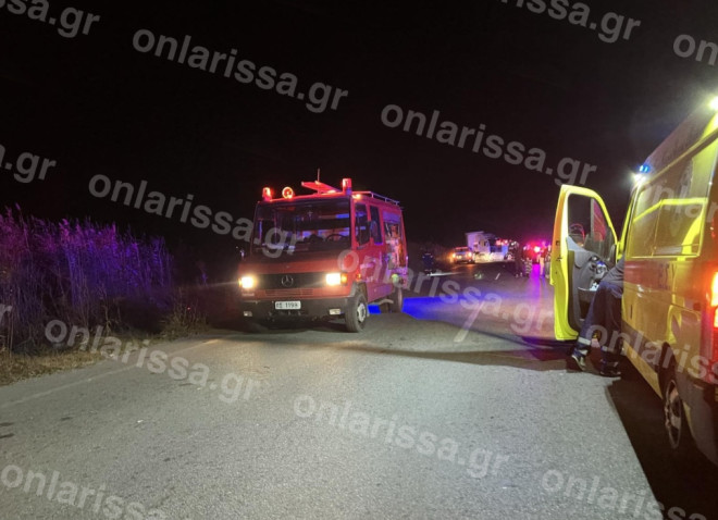 Λάρισα: Δύο νεκροί σε φονική καραμπόλα τεσσάρων οχημάτων