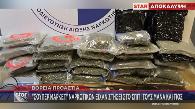 «Σούπερ μάρκετ» ναρκωτικών είχαν στήσει στη Μεταμόρφωση μάνα και γιος