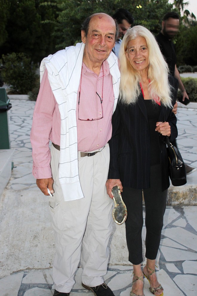 Μανούσος και Μαρία Μανουσάκη στο Κατράκειο, τον Ιούλιο του 2018/ NDP