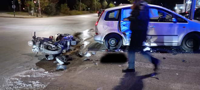 Το σημείο του τροχαίου στο Αγρίνιο - Agriniopress.gr