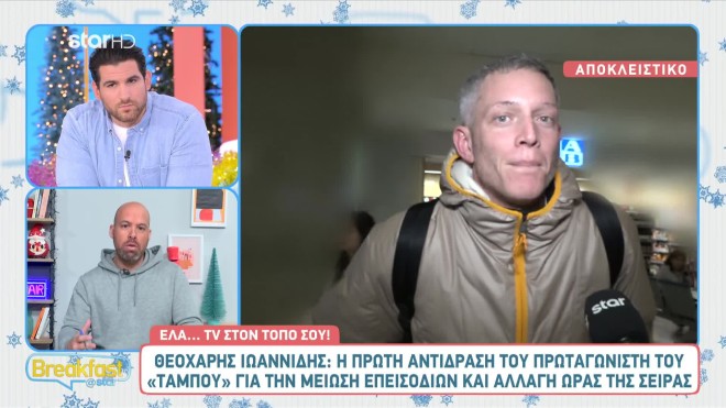 Θεοχάρης Ιωαννίδης για Ταμπού: «Μιλήστε με το κανάλι και…»
