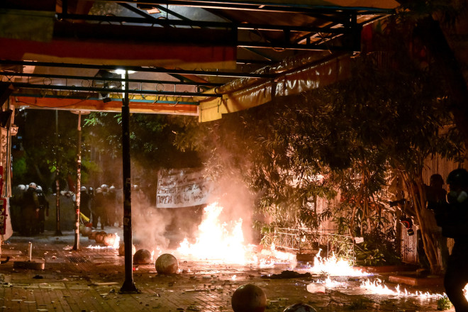 Επεισόδια στην Αθήνα μετά την πορεία για τον Γρηγορόπουλο