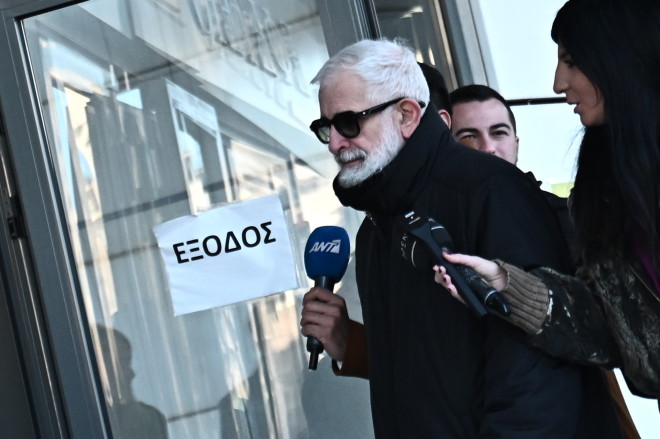 O Πέτρος Φιλιππίδης προσερχόμενος στο δικαστήριο - Eurokinissi