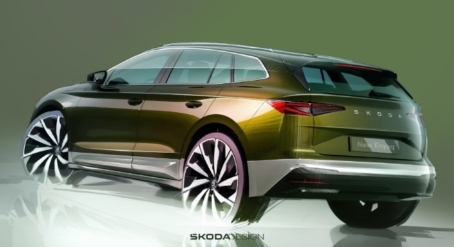 Skoda Enyaq: Τα πρώτα σκίτσα του νέου μοντέλου