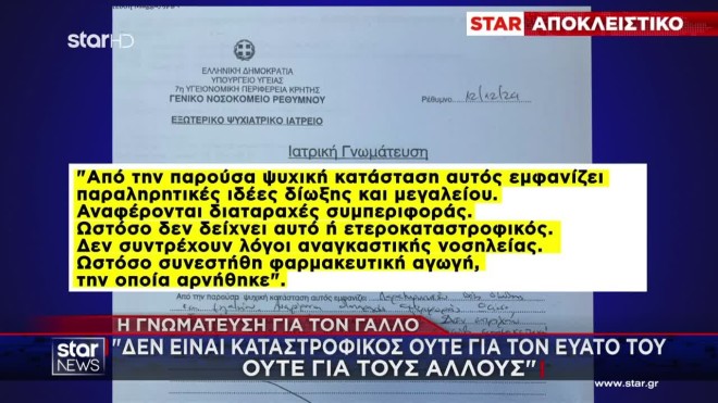 Κρήτη: H ιατρική πραγματογνωμοσύνη του Γάλλου