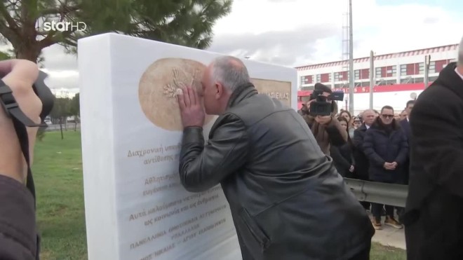Γιώργος Λυγγερίδης: Συγκίνηση στα αποκαλυπτήρια του μνημείου στη μνήμη του