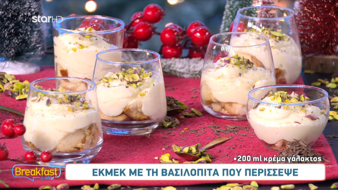Φτιάχνουμε λαχταριστό εκμέκ με τη βασιλόπιτα που περίσσεψε