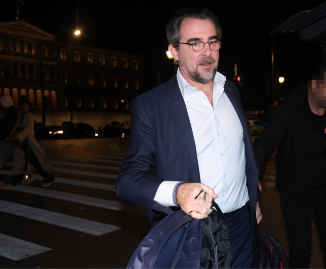Ο Νικόλαος Ντε Γκρες πριν το pre-wedding party του γάμου του/ NDP ΑΝΔΡΕΑΣ ΝΙΚΟΛΑΡΕΑΣ
