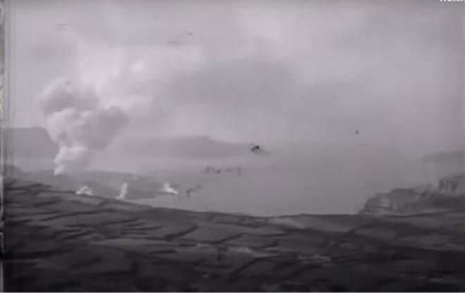 Έκρηξη ηφαιστείου Σαντορίνης 1925, καταγραφή καθηγητή Β. Γεωργαλά  