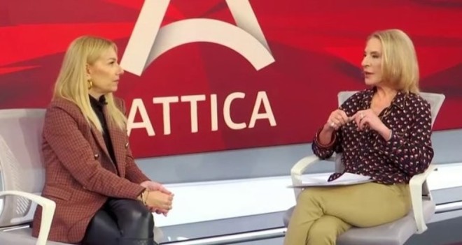 Η Τίνα Μεσσαροπούλου με την Ολγα Τρέμη