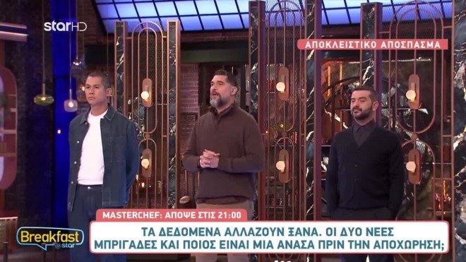 Η ανακοίνωση των κριτων του MasterChef
