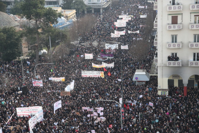 Τέμπη: Πορεία στη Θεσσαλονίκη