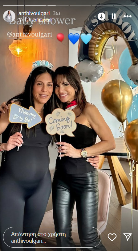 Ανθή Βούλγαρη: Το παραμυθένιο baby shower πάρτι στο σπίτι της!