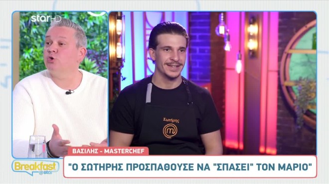 MasterChef Βασίλης: «Μου έλεγαν ''πού πας; είσαι μεγάλος, έχεις κιλά''»