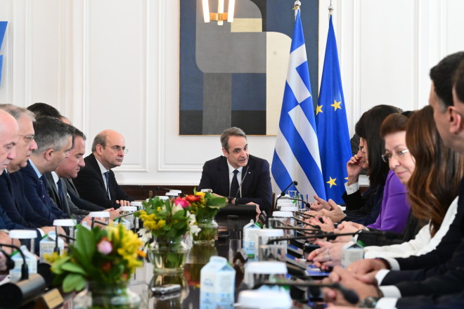 Ο Κυριάκος Μητσοτάκης ζήτησε χειροπιαστά αποτελέσματα ανά τομέα από τους υπουργούς της νέας κυβέρνησης - Eurokinissi