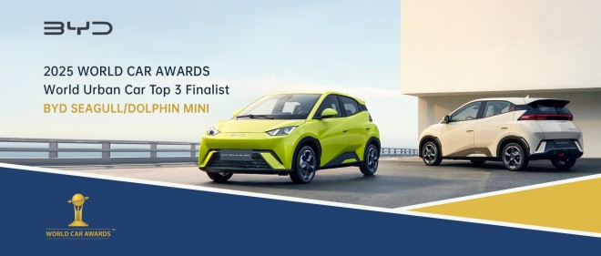 BYD: Στην τελική τριάδα για το «Παγκόσμιο Αστικό Αυτοκίνητο»