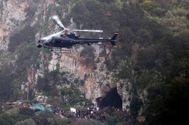 Οδύσσεια: Στιγμιότυπο από τα γυρίσματα της ταινίας στην Πύλο/ NDP Νίκος Ζότος