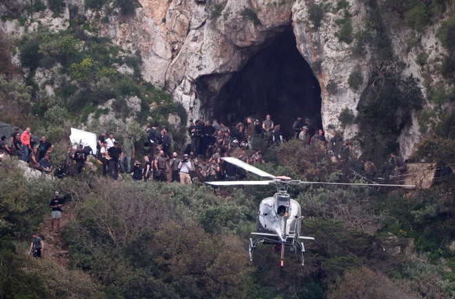 Οδύσσεια: Στιγμιότυπο από τα γυρίσματα της ταινίας στην Πύλο/ NDP Νίκος Ζότος
