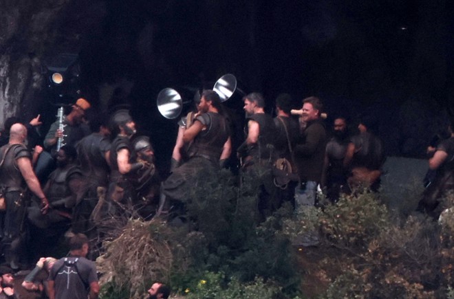 Οδύσσεια: Ο Μat Damon στα γυρίσματα της ταινίας στην Πύλο/ NDP Νίκος Ζότος