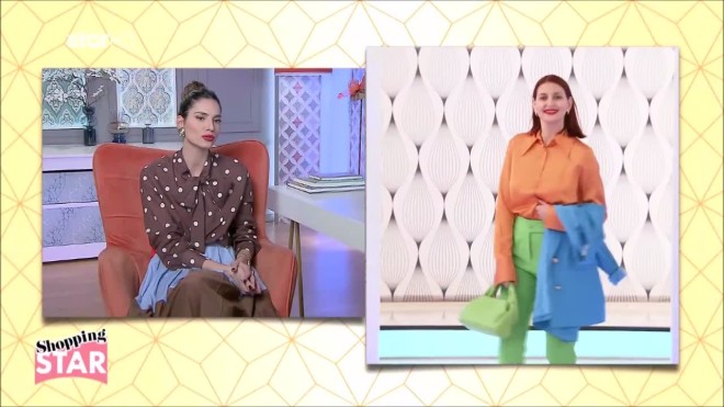 Shopping Star: Με ποια χρώματα έκανε η Νάνσυ το απόλυτο color blocking;