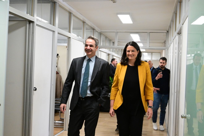 Κυριάκος Μητσοτάκης και Νίκη Κεραμέως
