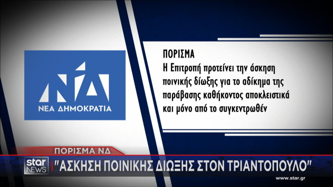 Το πόρισμα των βουλευτών της ΝΔ στην προανακριτική επιτροπή 