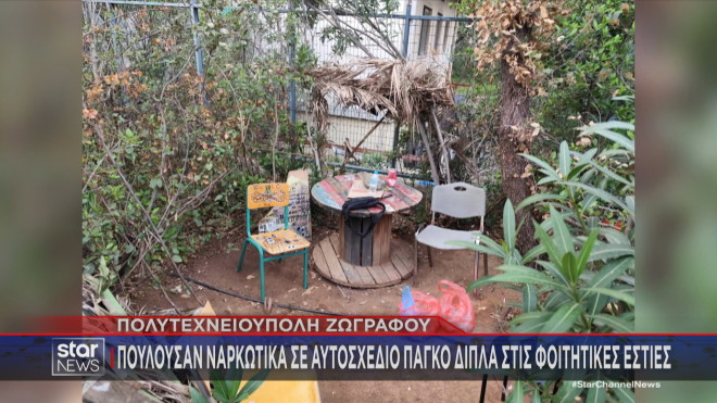 Ζωγράφου: Πουλούσαν ναρκωτικά σε πάγκο δίπλα στις φοιτητικές εστίες