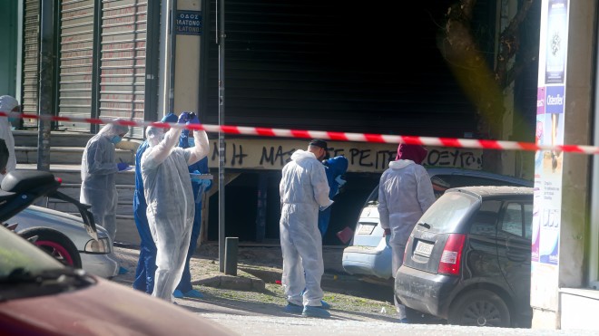 Το σημείο όπου σημειώθηκε η έκρηξη στη Θεσσαλονίκη/ ΙΝΤΙΜΕ ΜΩΥΣΙΑΔΗΣ ΓΙΑΝΝΗΣ