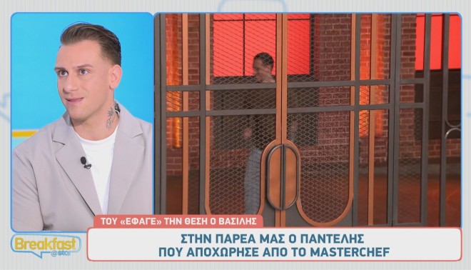 Ο Παντελής βρέθηκε εκτός MasterChef μετά τη μαγειρική μονομαχία με τον Βασίλη