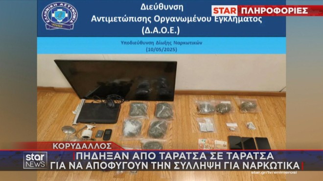 Η διακίνηση παράνομων ουσιών η οποία εντοπίστηκε από τη Δίωξη Ναρκωτικών της ΕΛ.ΑΣ.   