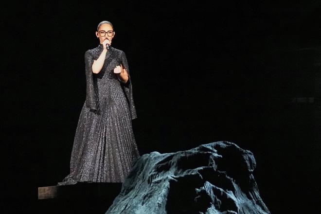 H εμφάνιση της Klavdia στο β' ημιτελικό της Eurovision/ AP Photo/Martin Meissner