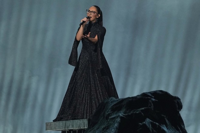 Η Klavdia στη σκηνη της Eurovision