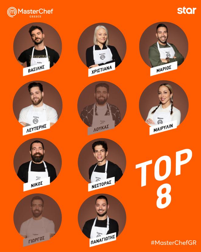 Η τελική 8άδα του MasterChef