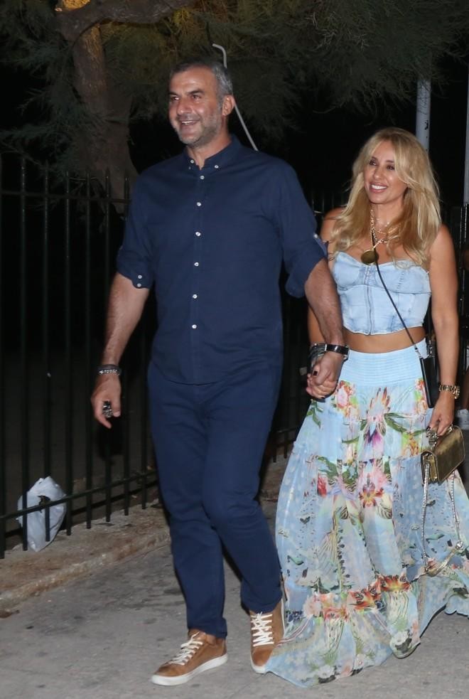  Τραϊανός Δέλλας - Γωγώ Μαστροκώστα στα γενέθλιά της τον Σεπτέμβριο του 2020/ NDP
