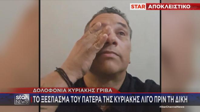 Το ξέσπασμα του πατέρα της Κυριακής Γρίβα λίγο πριν τη δίκη