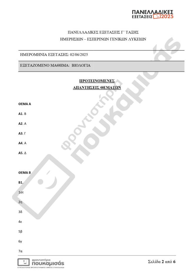 Πανελλήνιες 2025: Οι απαντήσεις σε Μαθηματικά, Βιολογία, Αρχαία