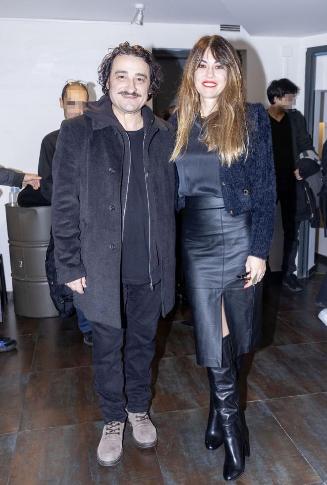 Ο Βασίλης Χαραλαμπόπουλος με τη Λίνα Πρίντζου