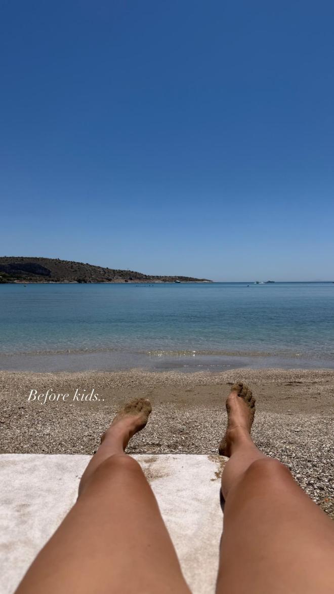 Στιγμές χαλάρωσης για την παρουσιάστρια