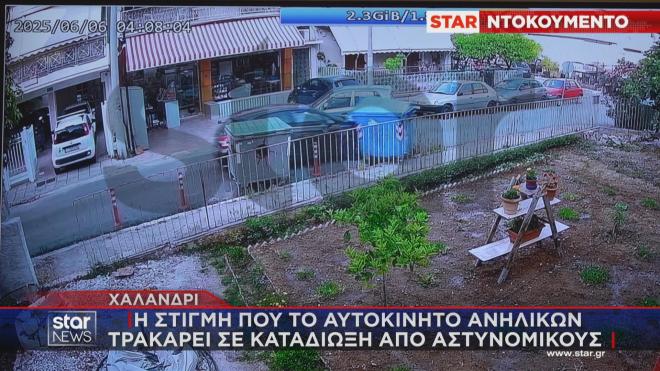 Η σύγκρουση του αυτοκινήτου με τους ανήλικους στο Χαλάνδρι 