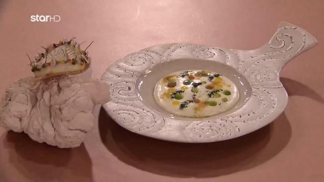 MasterChef: Σαλάχι κονφί με σκορδαλιά, λάδι φυτοπλαγκτόν και kosho