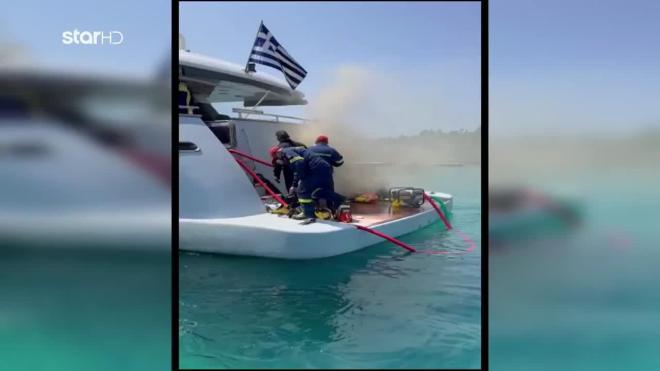 Φωτιά σε θαλαμηγό στο Πόρτο Χέλι