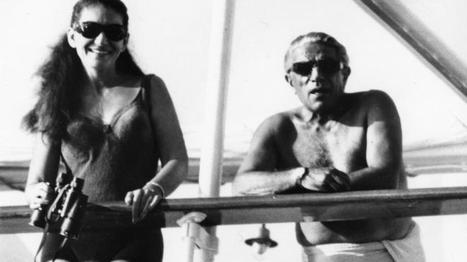 H Mαρία Κάλλας με τον Αριστοτέλη Ωνάση/AP
